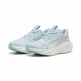 Puma Womens Magnify Nitro 3 Running Shoes In Sea Glass/mint Melt