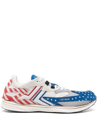 Lanvin Meteor colour-block panelled sneakers - White