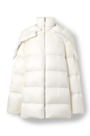 Rick Owens + Moncler Cyclopic Quilted Padded Shell Hooded Down Jacket