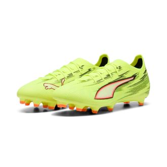 Puma Fussballschuh PUMA ULTRA 6 PRO FG/AG, Gr. 42,5, gelb alert, puma schwarz, glowing rot, lime squeeze, Synthetik, Schuhe Fussballschuh, f&uuml;r Rasenpl&auml;tze