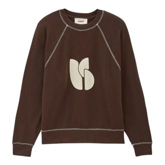 BA&SH Bart Sweater - Dames - Sweatshirts & Hoodies - Bruin - Maat: S Katoen