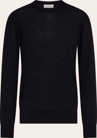 Ferragamo Men Crew neck pullover Black