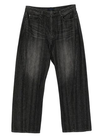 Juun.J straight-leg denim - Black