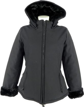 People of Shibuya Hooded Bomber Jacket - Dames - Zomerjassen - Zwart - XL - Leer - Jassen