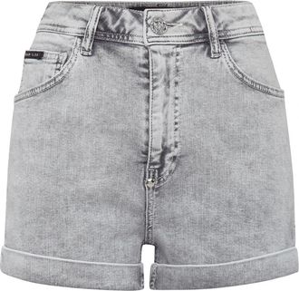 Philipp Plein Denim Hot Pants - Dames - Denim shorts - Grijs - W29 - Denim - Korte Broeken