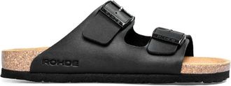 Rohde Zwarte Alba Damessandaal - Comfortabel - Dames - Sandalen - Zwart - 42 EU - Schoenen