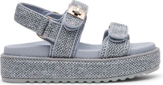 Steve Madden Bigmona Sandal BLUE RAFFIA