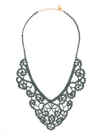 Undercover crochet necklace - Green