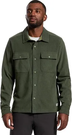 Marmot Felton Fleece Long Sleeve Shirt Mens Coat Olive Grove Heather : LG, Polyester