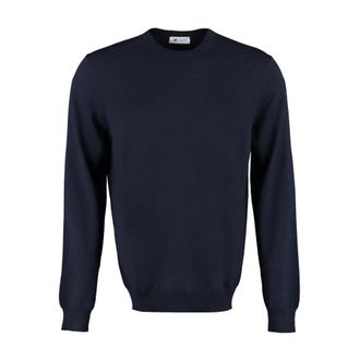 THE (ALPHABET) Jersey de Lana Cuello Redondo - Knitwear - Hombre - Azul - 2XL