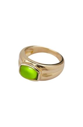 Argento Vivo Stone Dome Ring in Gold /peridot at Nordstrom, Size 7