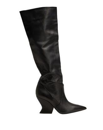 8 by YOOX LEATHER WEDGE SOLE HIGH BOOT