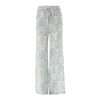van Laack Helena Wide Broeken - Dames - Wijde Broeken - Veelkleurig - M - Broeken