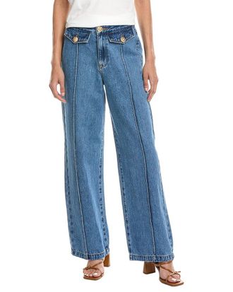 Blank NYC Blank Nyc Hands Down Medium Indigo High-Rise Wide Leg Jean