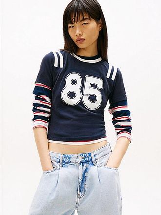 Tommy Hilfiger Logo Peached Jersey Slim T-Shirt