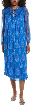 Johnny Was Blaire Silk Midi Dress