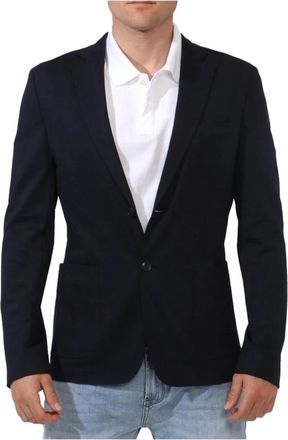 Yes-Zee Blauwe Jas voor Mannen - Heren - Blazers - Blauw - M - Jassen