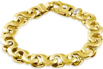 Pompeii3 Mens 14k Gold (81gram) or Platinum (130gram) 12mm Link Bracelet 9