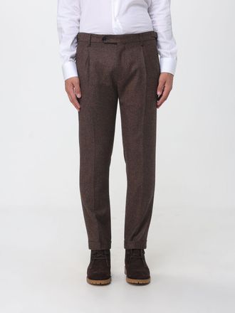 Berwich Pantaloni chino in lana con pince e vestibilit&agrave; slim fit