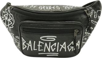 Balenciaga Vintage, unisex, Zwart, ONE Size, Leer, Pre-owned Explorer Leren Heuptas
