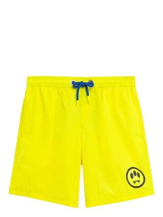 Barrow contrasting swim shorts - men - Fabric - L - Yellow