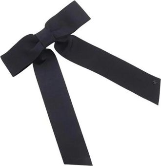 Chanel Pre-owned Satijnen Haaraccessoires - Dames - Vintage Accessoires - Zwart - ONE Size - Satijn - Vintage