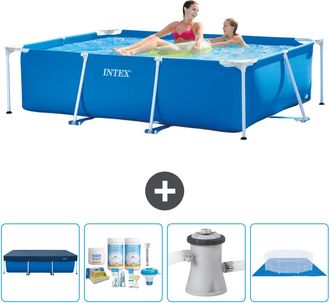 Bestway Intex Piscina Con Estructura Rectangular - 220x150x60 Cm - 7-piezas Scb1