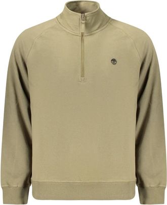 Timberland Sweatshirt met lange mouwen - Heren - Vesten met rits - Beige - S - Katoen - Hoodies & sweatvesten