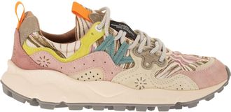 Flower Mountain Yamano 3 sneakers van su&egrave;de en technische stof