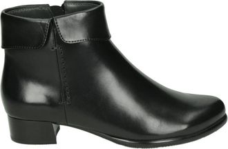 Marip&eacute; G250 Enkellaarsjes - Dames - Laarzen met Hak - Zwart - 39 EU - Leer - Schoenen