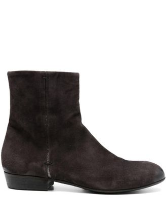 Pantanetti Stivaletti in pelle scamosciata - Grigio