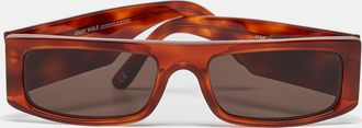Andy Wolf Mod. Hume Col. b Havana Brown Rectangular Sunglasses