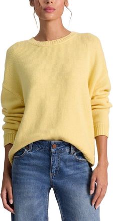 Alice & Olivia Alice + Olivia Ensley Wool-Blend Crewneck Pullover