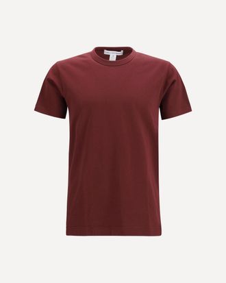 Comme Des Gar&ccedil;ons Short-sleeved cotton crewneck T-shirt Male XL