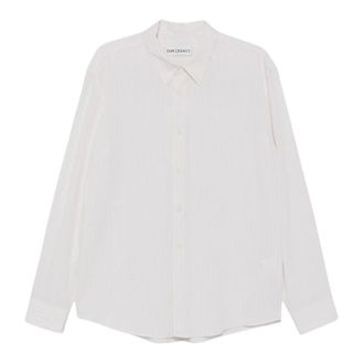 Our Legacy Heren, Overhemden, Wit, Maat: L Viscose