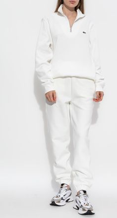 Lacoste Sweatpants With Logo, Womens, White