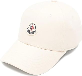 Moncler Honkbalpet met logopatch - Beige