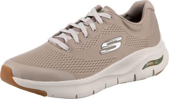 Skechers Mens Arch Fit Sneaker,Taupe Textile/Synthetic/Trim,7.5 UK