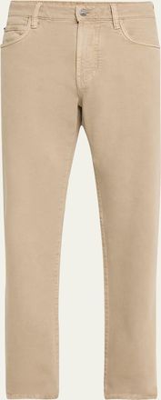 Loro Piana Mens Carlo Hyannis Straight Cotton Trousers