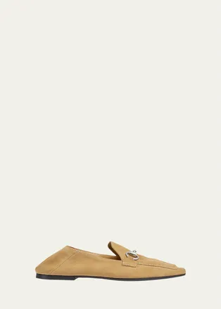 Gucci Jordaan Soft Suede Loafers with Horsebit
