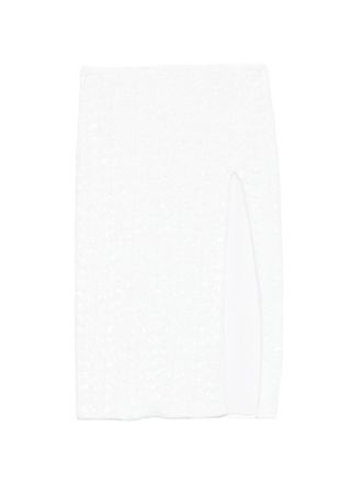 Os&eacute;ree Paillettes Midi Skirt