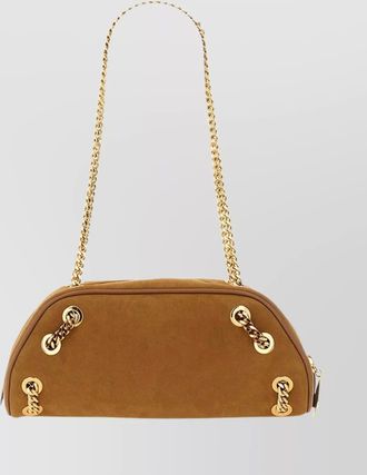 Stella McCartney suede chain strap shoulder bag