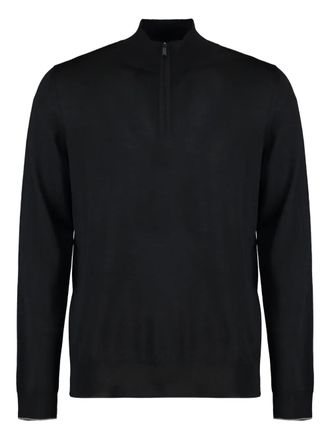 Moorer Terni virgin-wool half-zip sweater - men - Virgin Wool - 52 - Black