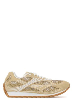 Bottega Veneta Beige Lace Up Sneakers