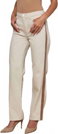 L'agence Jones Ultra Stovepipe Jeans In Desert Tan/taupe