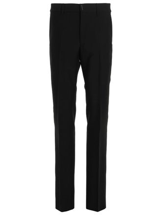 Givenchy Black Flat Front Pants