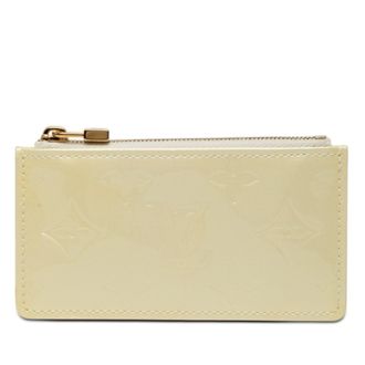 Louis Vuitton Beige Pearl Patent Leather Coin Purse/Coin Case (Pre-Owned)