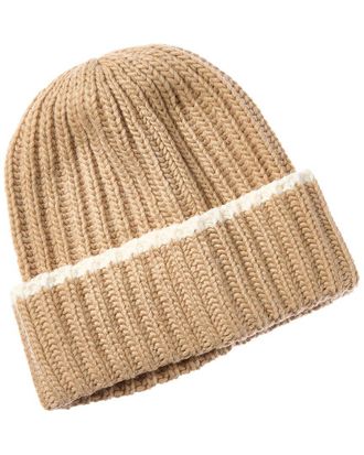 Portolano Contrast Color Wool-Blend Beanie