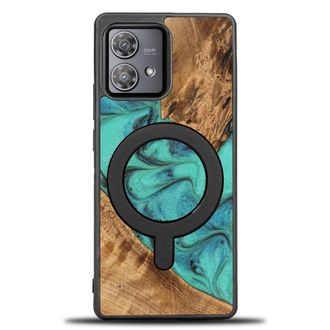 OEM Funda Bewood Unique Para Motorola Edge 40 Neo - Turquesa Con Magsafe