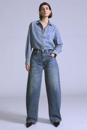Levi's Vaqueros Drop Barrel - Mujer - 24X31 - Lavado medio / Hinny MIJ